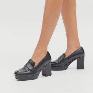 UO heeled loafers